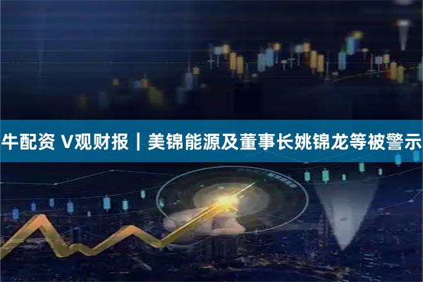 牛配资 V观财报｜美锦能源及董事长姚锦龙等被警示