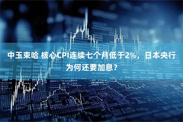中玉束哈 核心CPI连续七个月低于2%，日本央行为何还要加息？